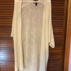 White cardigan
